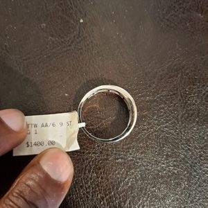 9 stone men's diamond ring.